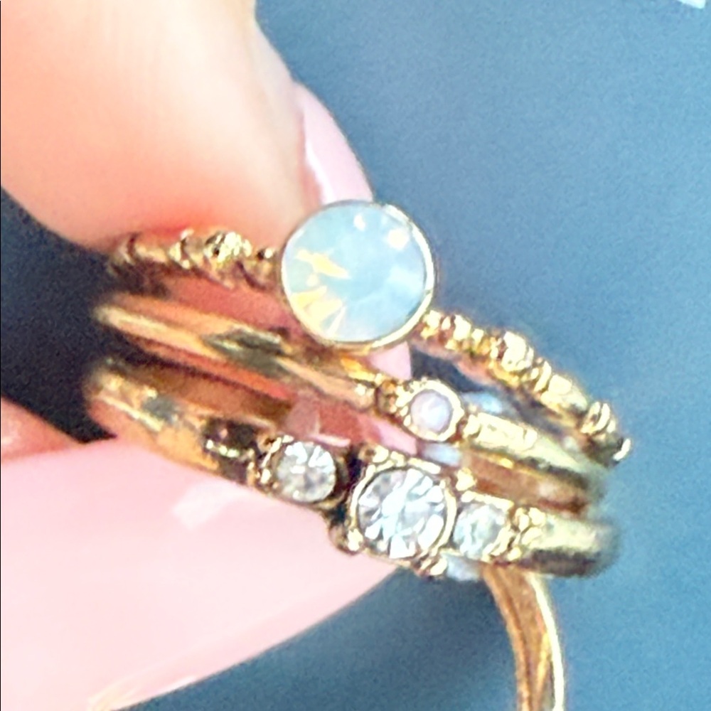 Gold Stackable Rings - image 1